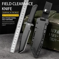 Arao DuoClang Cold Tanto Fixed Blade Knife Kydex Sheath 7CR13MOV Steel Blade Hunting Army Tactical Knife Survival Tool 1