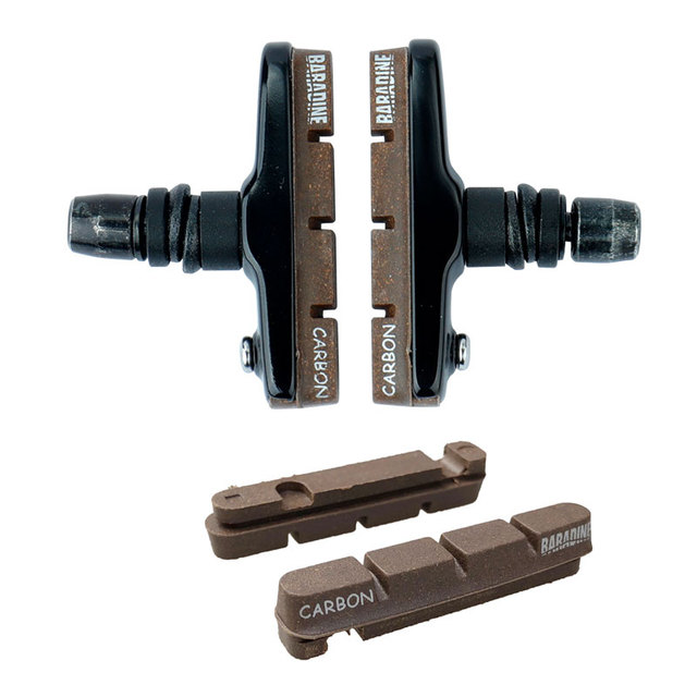 Carbon Rims V-Brake Blocks BMX Folding Bicycle Braking Pads Linear Pull Friction Wheel Brake Replaceable Inserts