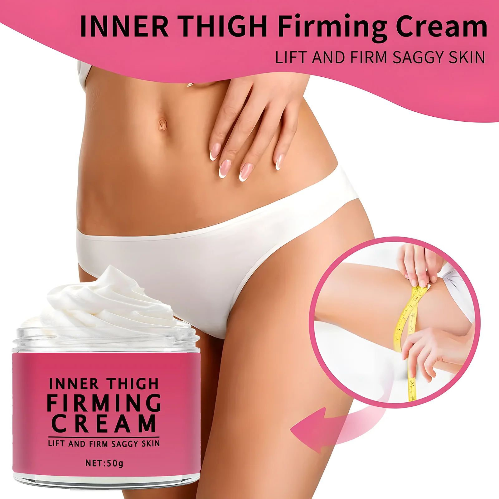 Inner Thigh Firming Cream  for Body Massage Elastic Skin Arm Leg Buttocks Lifts Body Cream Moisturizer 4