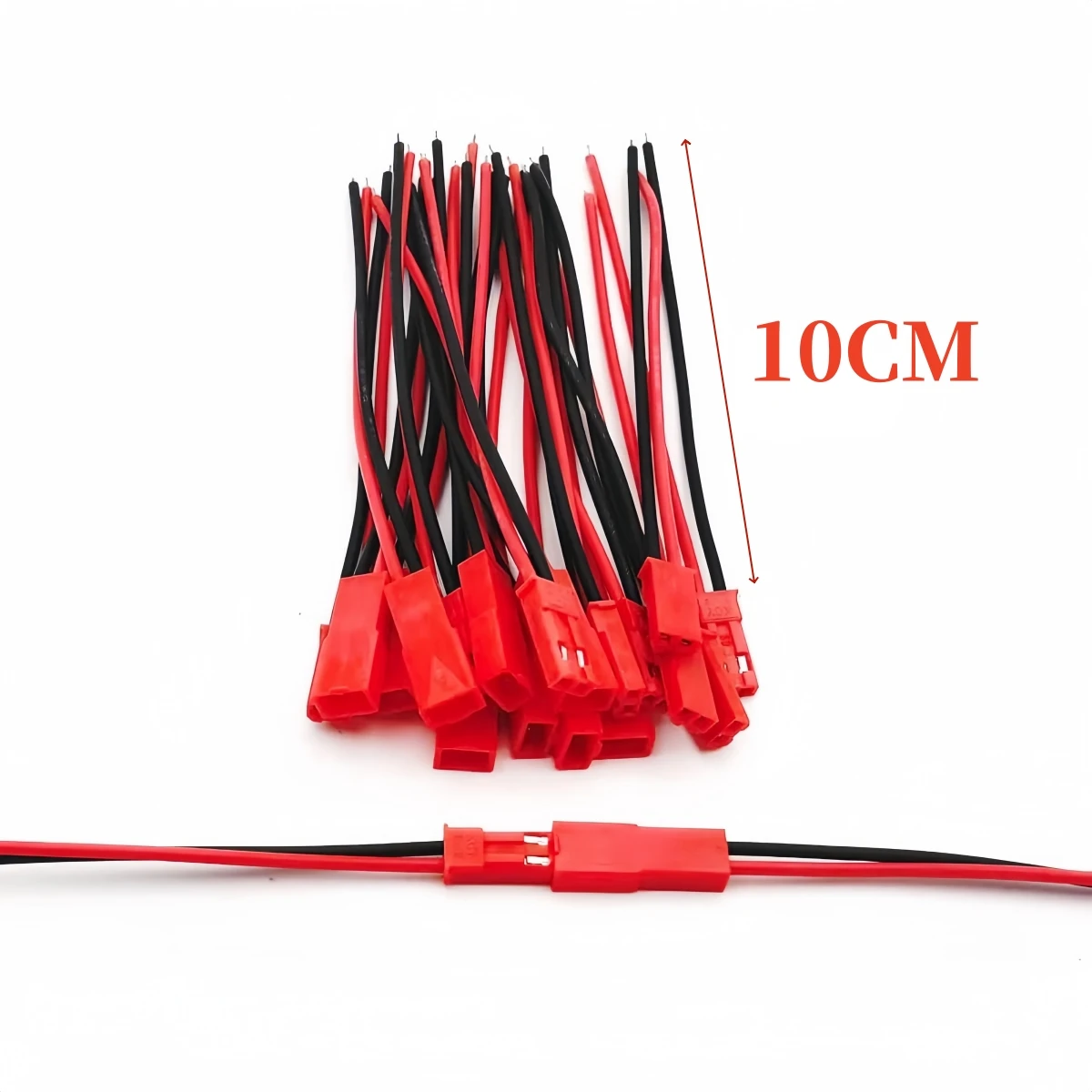 10 Pairs 22 AWG JST Plug Connector 2 Pin Male Female Plug Connector Cable Wire for LED Lamp Strip RC Toys Battery Adapter 10cm