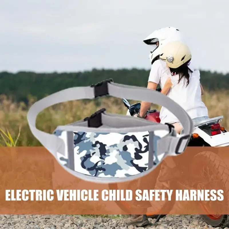 Motorcycle Harness for Kids Reflective Child Motorcycle Safety Belt Child Harness Breathable Safety