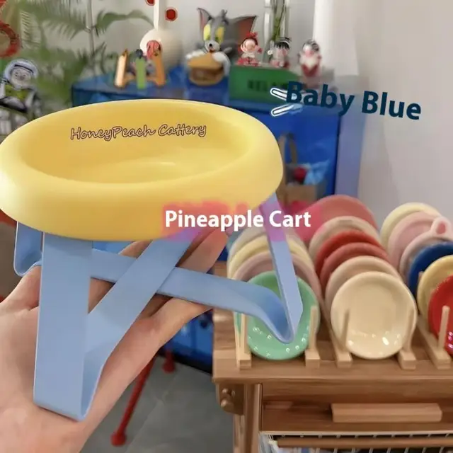 Pet Bowl New Spine Protection High Feet Neck Protection With Stand Food Bowl Non Slip Base BPA Free Material For Cats Dogs 4