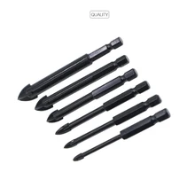 

5-7pcs/set Glass Drill Bit Set Alloy Carbide Point with 4 Cutting Edges Tile Glass Cross Spear Head Drill Bits 3-12mm