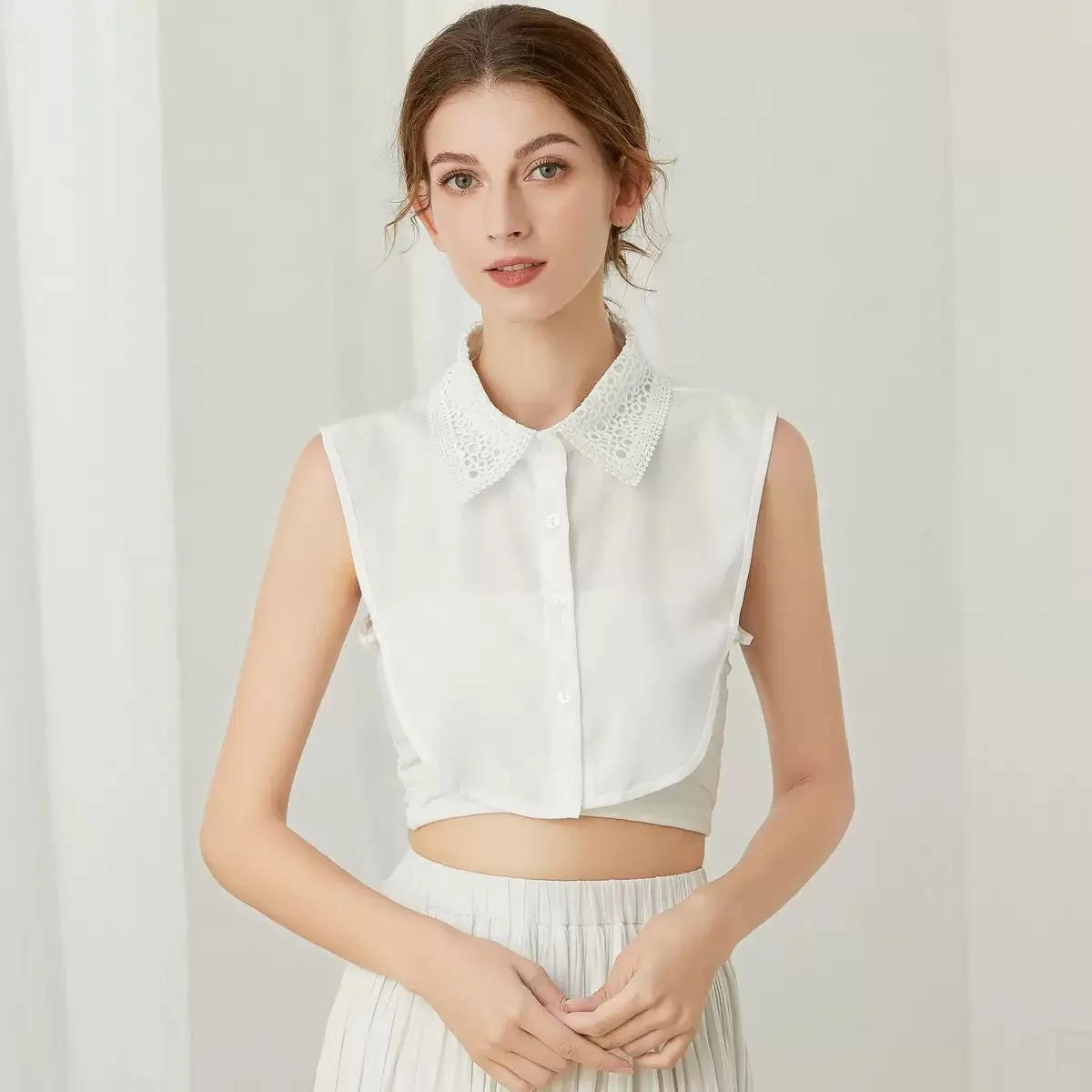 Elegant Vintage Lace Detachable Collar