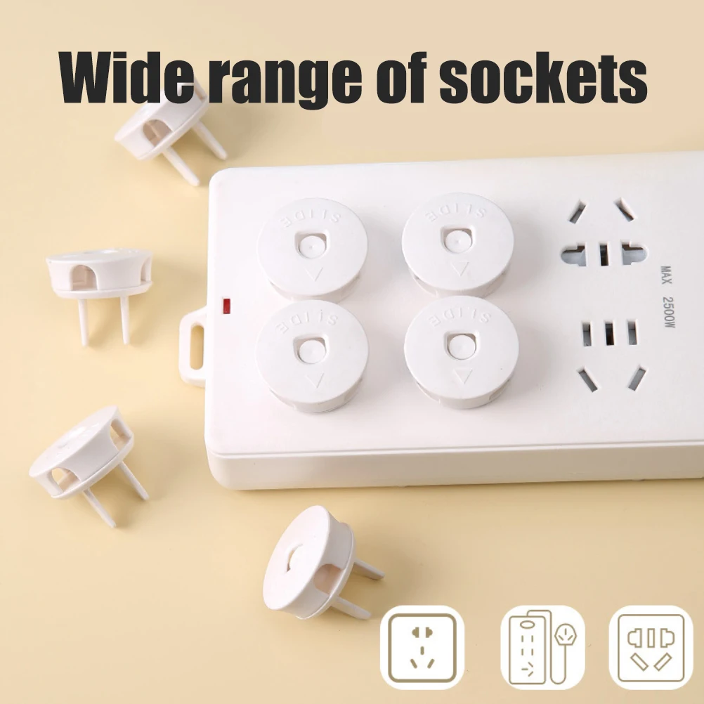 4Pcs Outlet Plug Covers Child Proof Electrical Protector Safety Caps Baby Safety Plug Covers