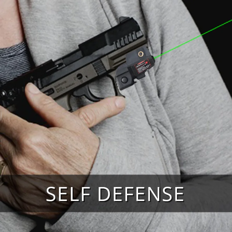 Rechargeable Glock 17 18c 19 21 Taurus G2C CZ75 Green Laser Sight Fit Pistol With Picatinny Rail Aiming Laser Pointer LS-L3