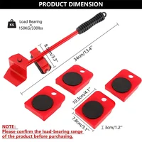 Les roulettes de meubles lourds se déplace les outils de meubles, levier de Transport, roue mobile, dissolvant de curseur, roue à rouleaux de levage 6
