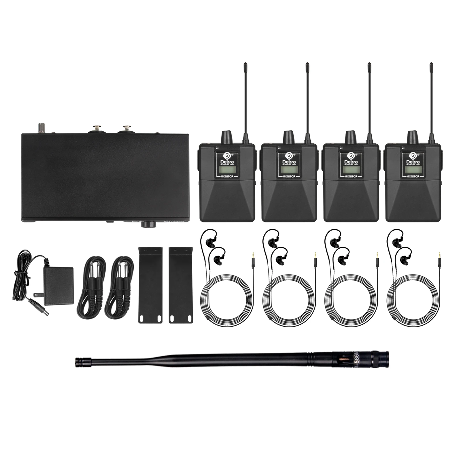 Debra ER-102 UHF Wireless In-Ear Monitoring System with Bluetooth 5.0 for Record