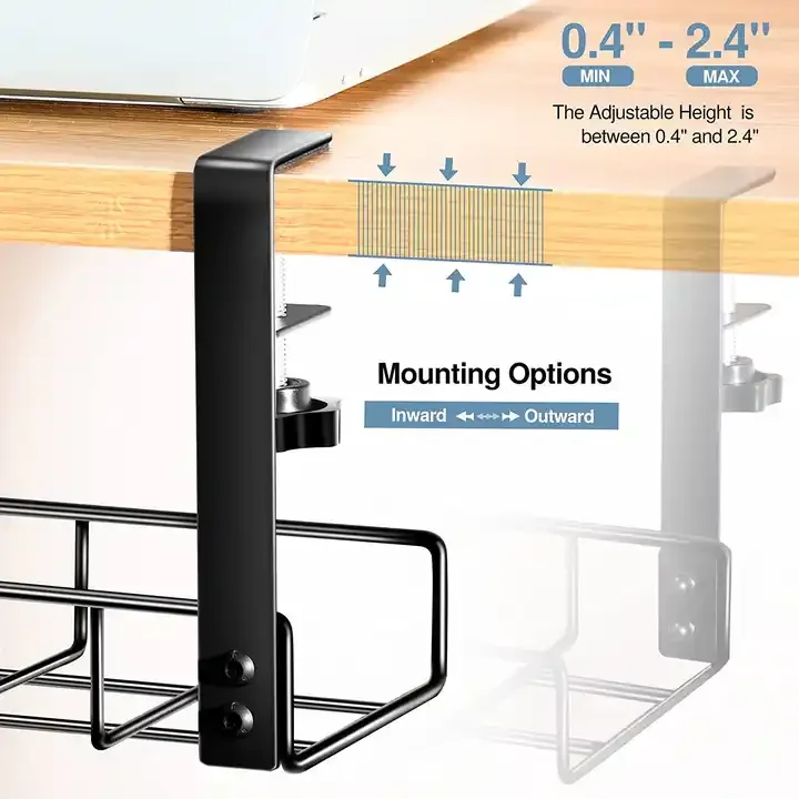 Cable management tray cable organizer desk cable manager snake