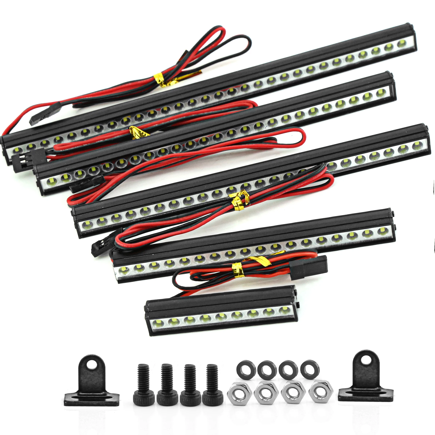 RC Light Bar With 36 LED Lights - Metal Roof Lamp For TRX4 Traxxas SCX10 Axial Crawler Cars
