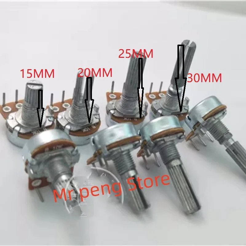 Potenziometro Professionale A Scarica Di Potenza 1 Pz Per Potenziometro Singolo A Piede Curvo Interno Tipo Alpha 16 B10K Con Passo 41C