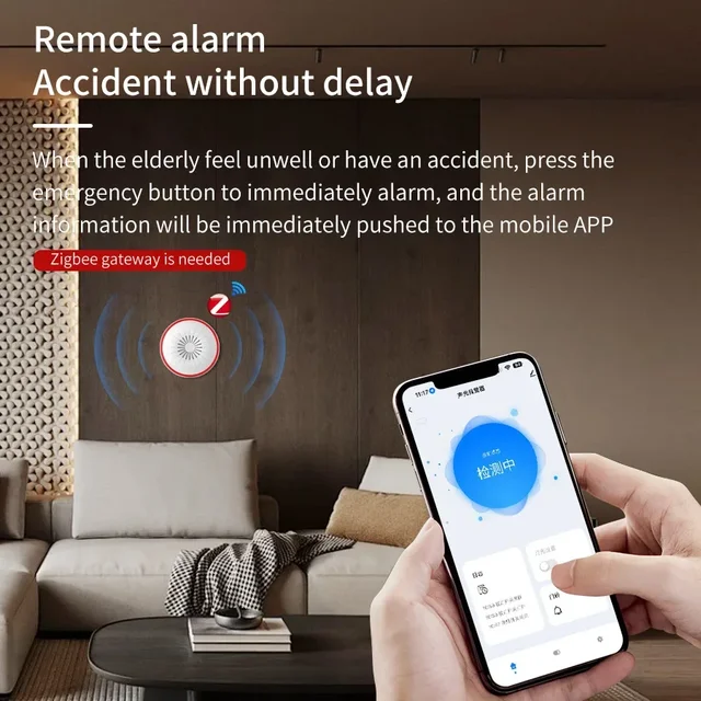 Tuya ZigBee Smart Siren 85DB WiFi Alarm Sound Light Sensor Detector Home Security Alarm App Control Works With Alexa Google Home 3