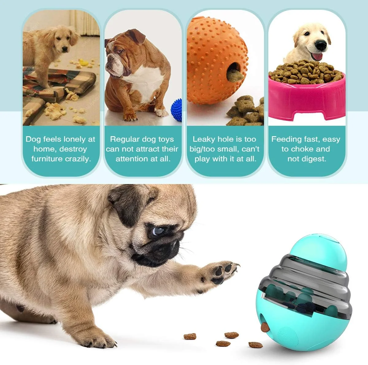 Pet Feeders Toys Dog Treat Dispenser Toys Puppy Interactive Puzzle Toy  Doggy Slow Feeder Pet Food Dispensing for Medium - China Pet Feeders Toys  and Dog Toys price