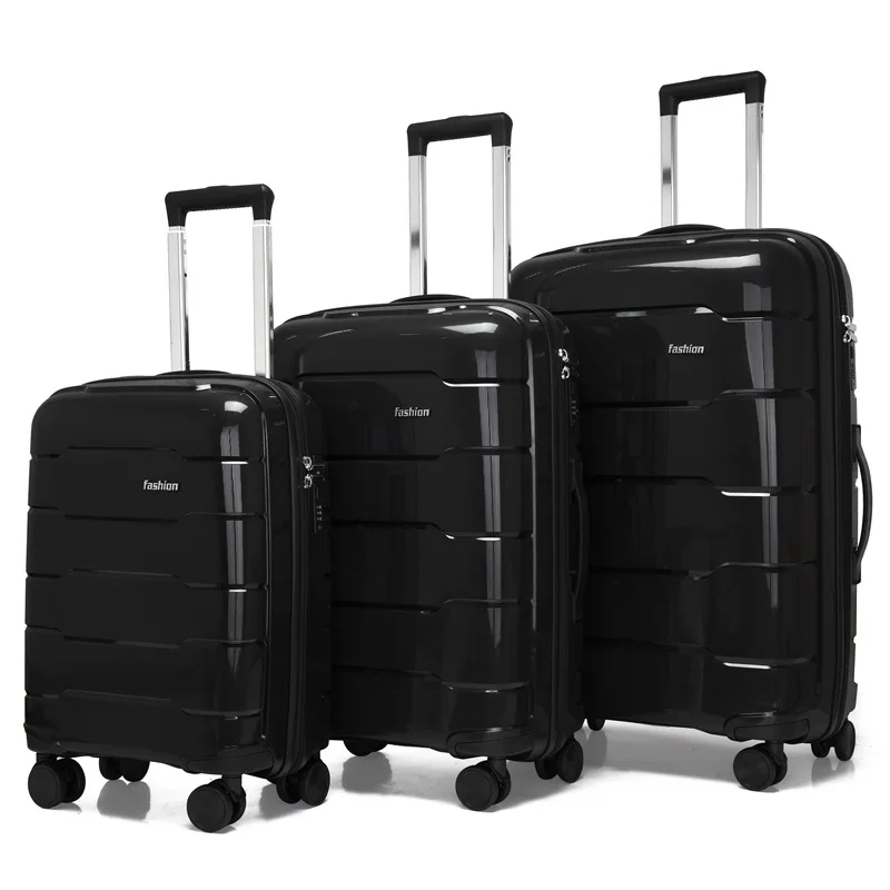 New 3 pcs set travel suitcase on wheels rolling luggage case suitcase kit for wheels 360 luggage set trolley luggage bag valises