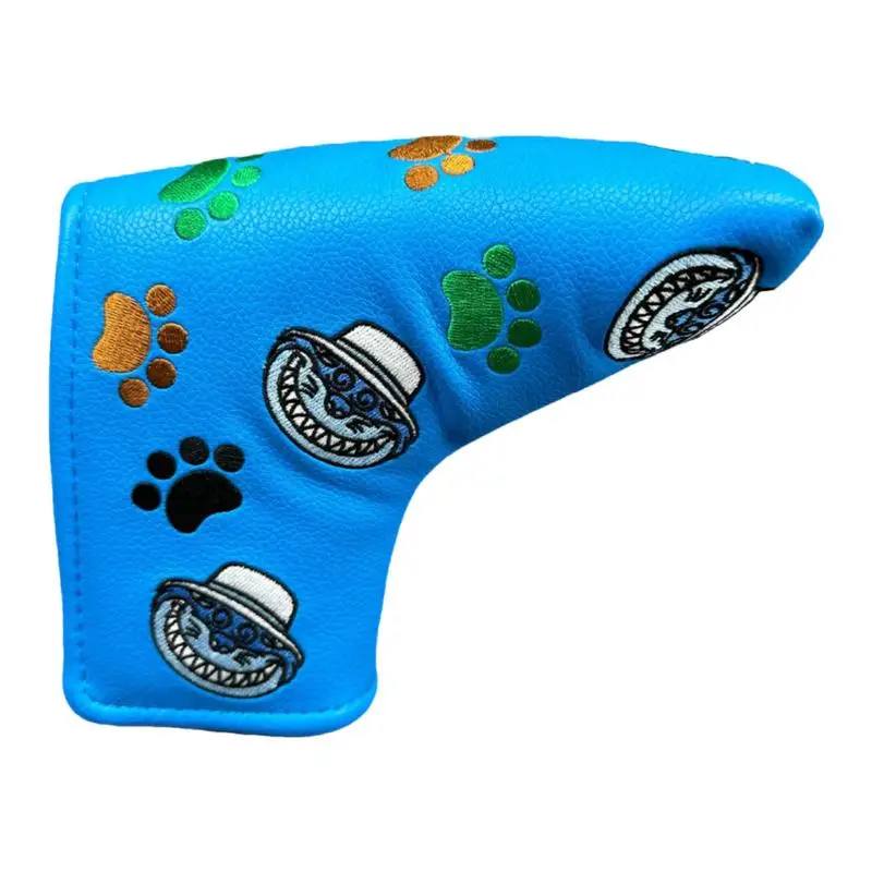 

Putter Head Covers Cat Paw Printed Golf Club Covers Magnetic Closure PU Leather Putter Cover For Mallet Or Style Putters