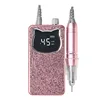 45000RPM Electric Nail Drill Machine Professional Nail polisher with Flash Diamond Decoration for Gel Portable Manicure tools 1