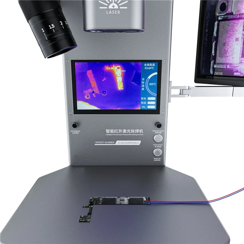 LY IR-777 Mini 2 In 1 Infrared Preheating BGA Rework Station Built-in Laser Heating PCB Desoldering Station for Mobiles Repair 5