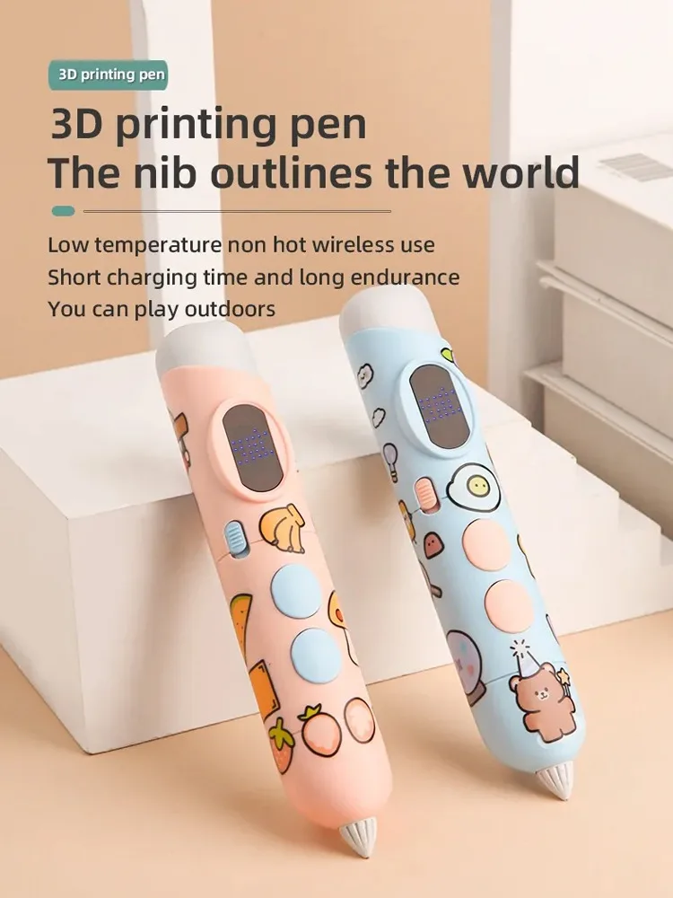 

Professional Educational Toy 3D Printing Pen Low Temperature Smart Toys Chidren DIY Child's Birthday Christmas Creative Gift