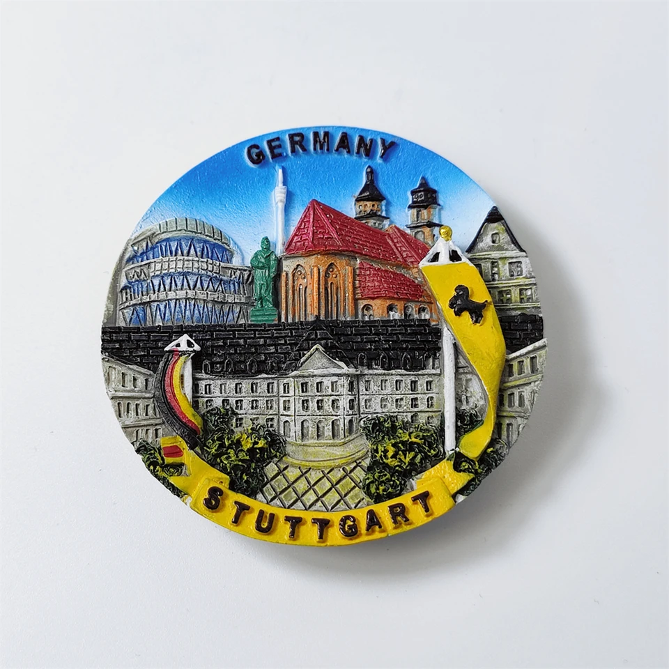 Magnete 3D Francoforte Germania - Souvenir Da Frigorifero In Resina 10x6 Cm Perfetto Come Regalo 613118