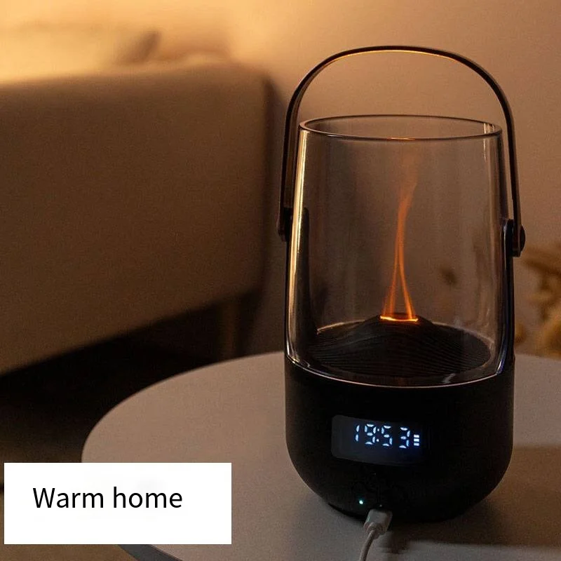 Humidificador Camping Office Creative Flame Humidifier Handheld Portable Intelligent Aromatherapy Machine 3
