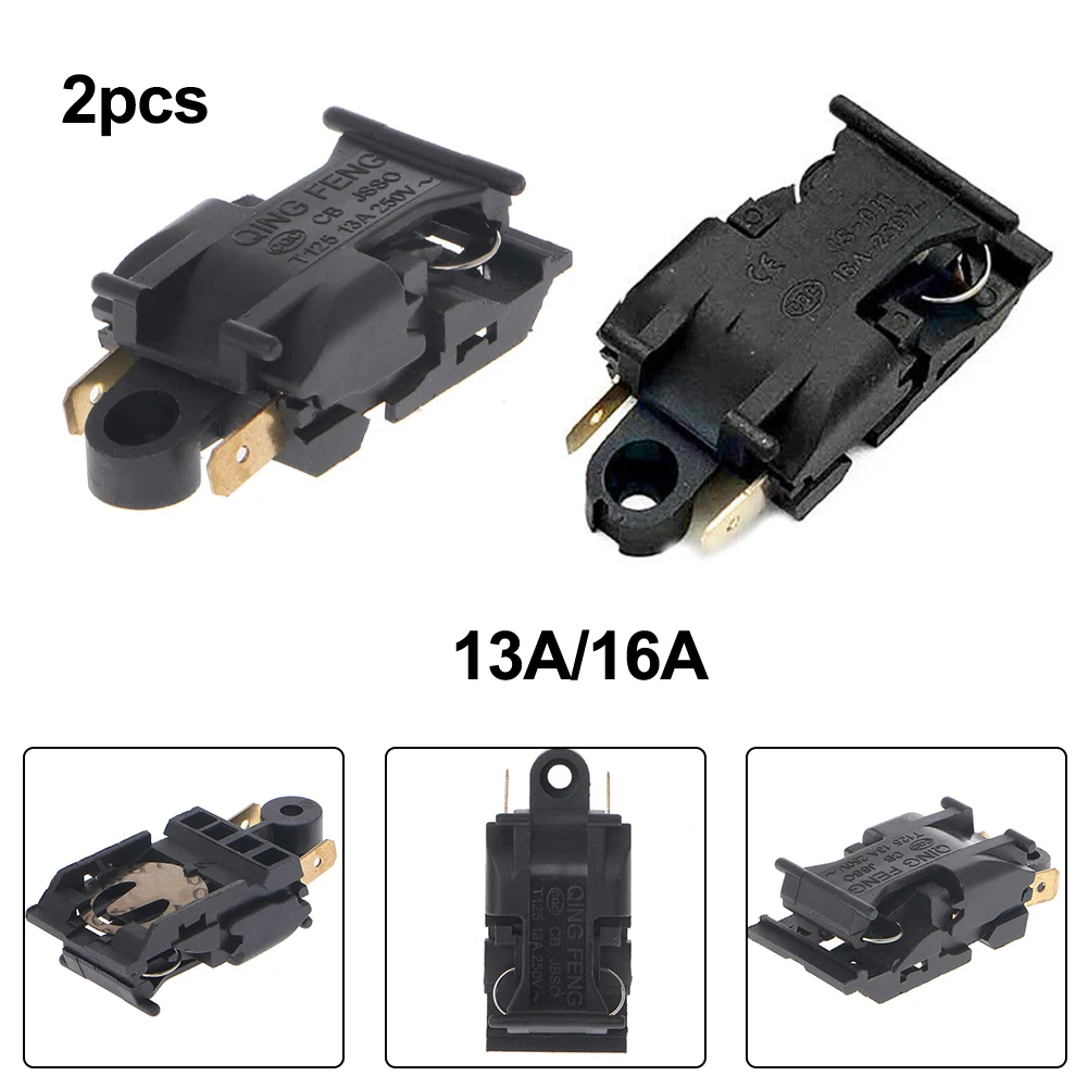 Description Picture 2 of item2PCS Electric Kettle Switch Thermostat Switch Temperature Control 2 Pin 13A/16A 250V Kitchen Electric Kettle Parts