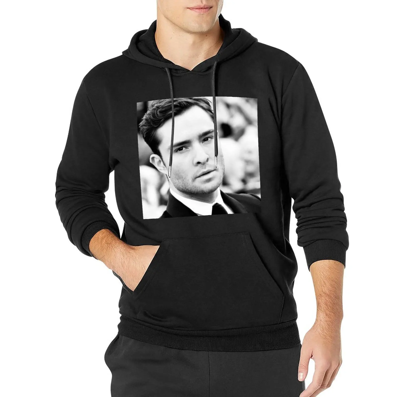 

Chuck Bass Loose Hoodies Man Gossip Girl Ed Westwick Street Fashion Hoodie Spring Aesthetic Classic Sweatshirts Large Size