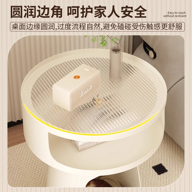Bedroom Bedside Table Lounge Living Room Small Sofa Side Storage Rack Cream Tea Cabinet Shaped Mesa Para Balcon Home Furniture