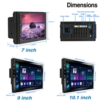 ESSGOO 7 "/9"/10 "2 DIN Android 14 4 + 64G autoradio Carplay Android Auto GPS SAT Navi Bluetooth FM RDS Radio WIFI écran tactile 2