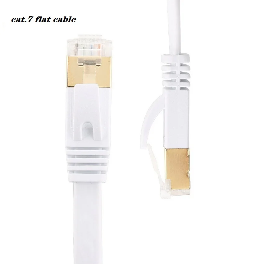 CAT7 RJ45 Patch Ethernet LAN Network Cable For Router Switch gold plated cat7 network cable RJ45 8P8C GOLD PLATED PLUG