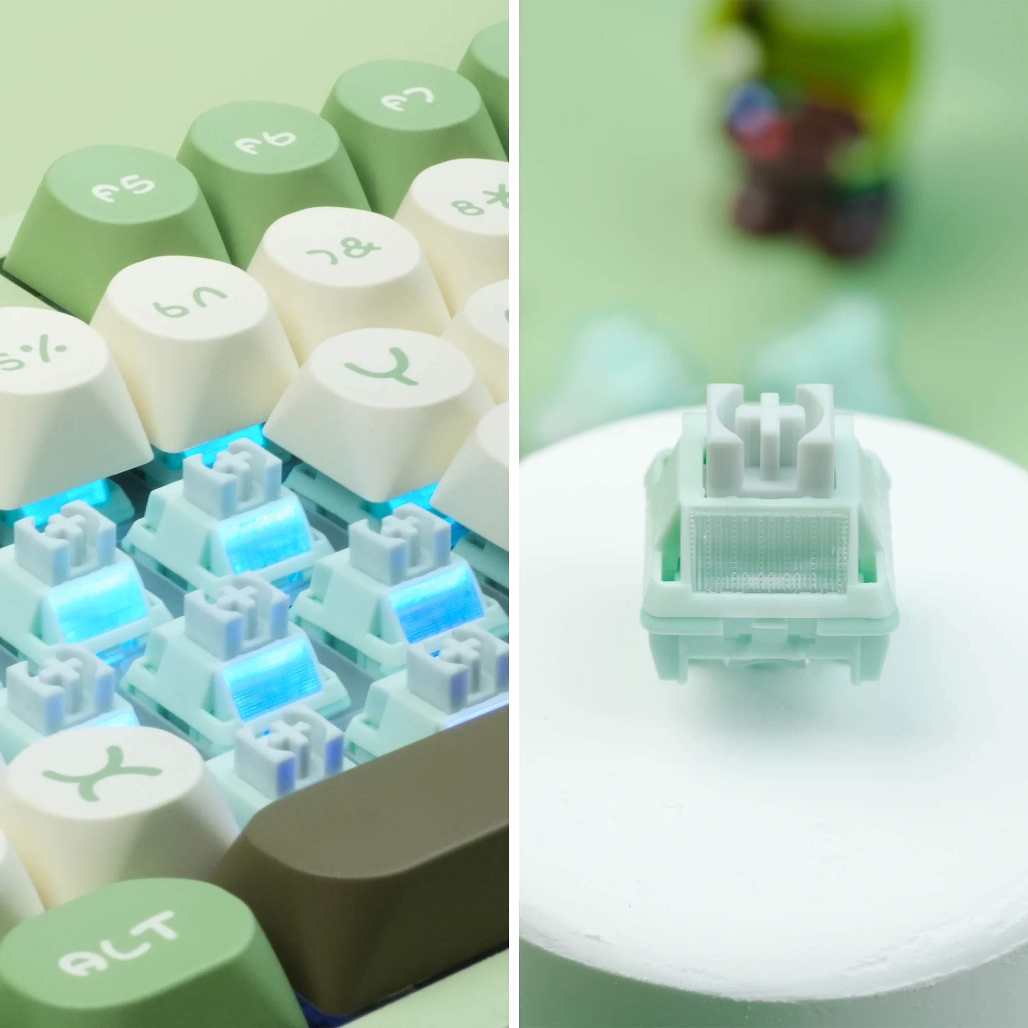 Womier-フルポムミントヘッドライトリニアスイッチ、メカニカル