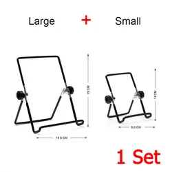 Compact Foldable Metal Stand for Tablets and Phones - Ideal for Work, Home, and Travel (1 Set)