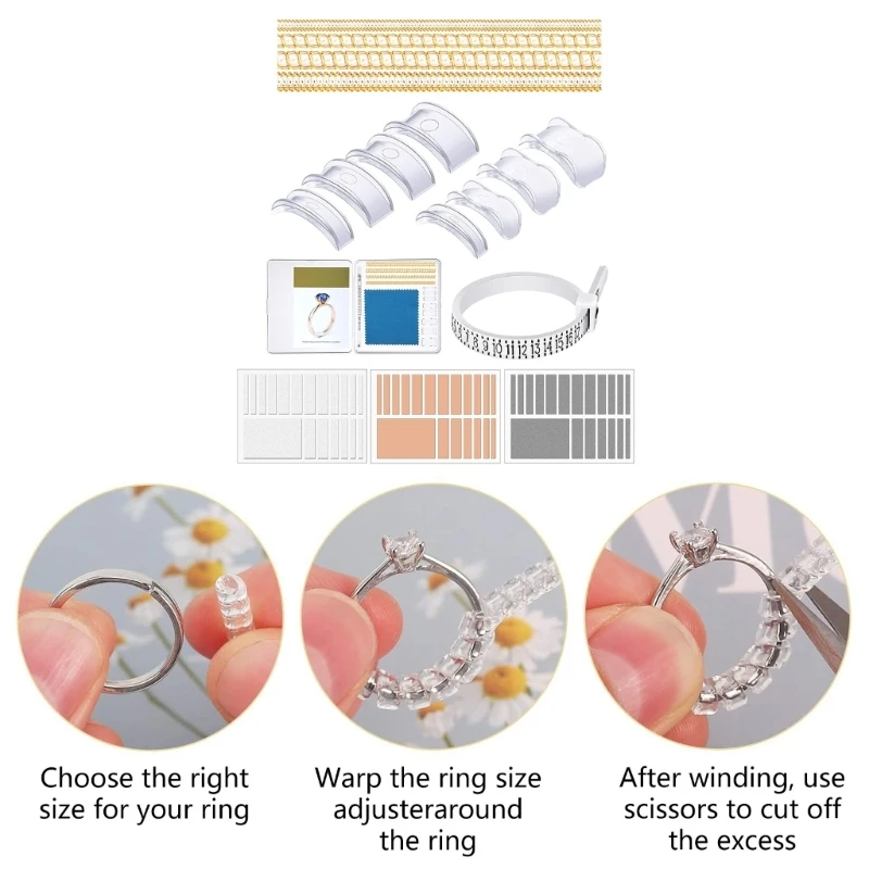 71 шт./компл. регулятор размера колец для свободных колец невидимые кольца изменяющая размер прокладка Прямая поставка