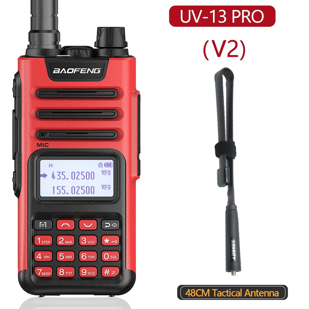 2022 Baofeng UV-13 PRO Walkie Talkie 10W 8800mAh Type-C USB Dual Band Transceiver Ham Radio UV-10R 13PRO Amateur CB Radio UV-5R walkie talkie 10 km Walkie Talkie