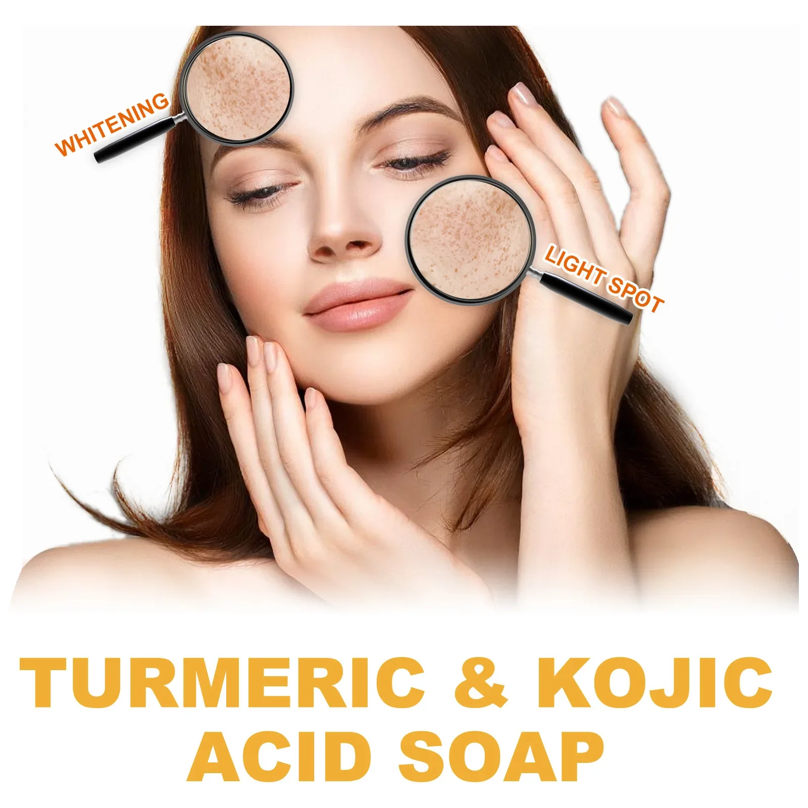 Kojic Acid Dark Spot Remove Soap for Cleaning the Face Whitening Oil Control Even Tone Skin Products Natural Turmeric Soap Bar 5