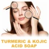 Kojic Acid Dark Spot Remove Soap for Cleaning the Face Whitening Oil Control Even Tone Skin Products Natural Turmeric Soap Bar 5