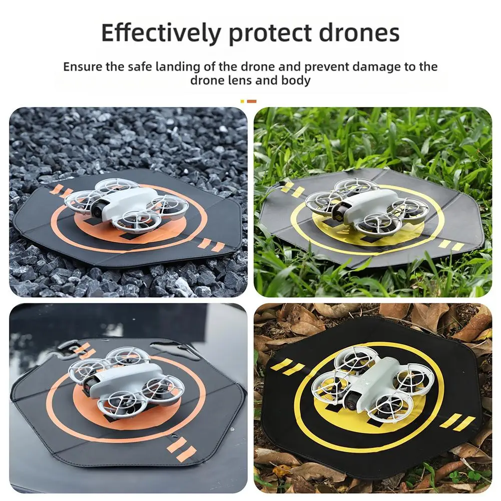 Double-sided Hexagonal Folding Apron for dji NEO/Mini 4 Pro Waterproof Foldable Portable Landing Platfrom Drone Accessories