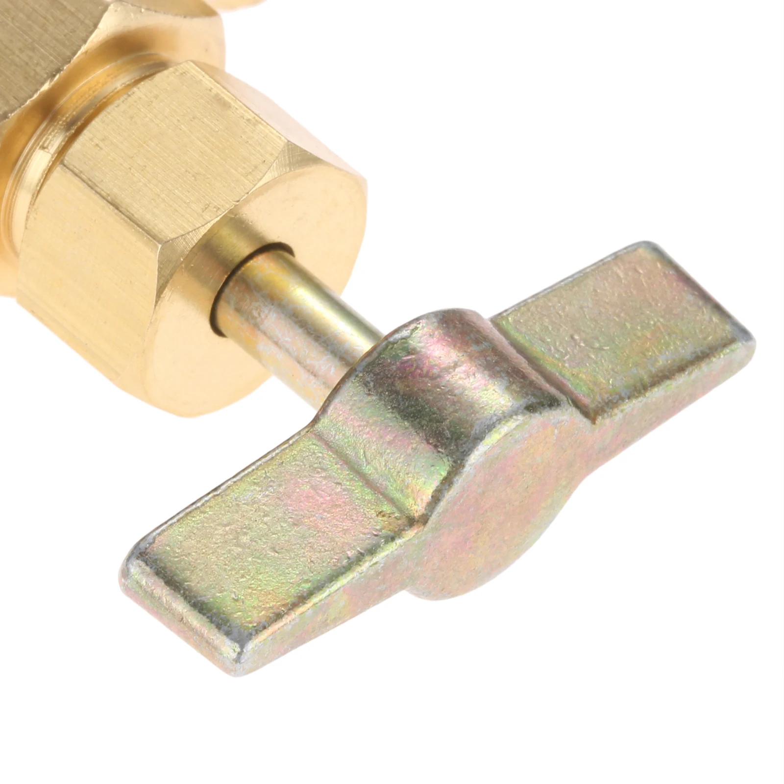 R-1234YF AC Refrigerant Can Bottle Tap Opener Valve Tool 1/4 Male+ 1/2" ACME LH Female direct Fit for R12 R22 manifold 6