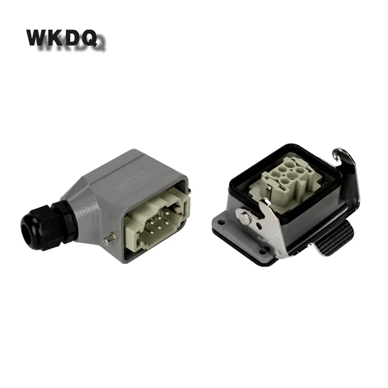 terminal resistente retangular do parafuso da insercao nucleo conector parte cabo industrial capa entrada lateral 04