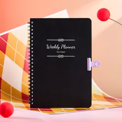 Optimized Productivity Planner: Comprehensive Daily, Weekly, and Monthly Organizer for Students and Office Use (Black new)