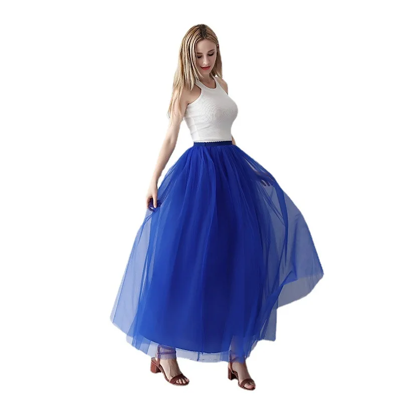 

Mid-length Gauze Skirt Tutu Skirt Adult Tulle Skirt Prom Dress Skirt Mesh Skirt Female Elegant Petticoat Lolita Petticoat