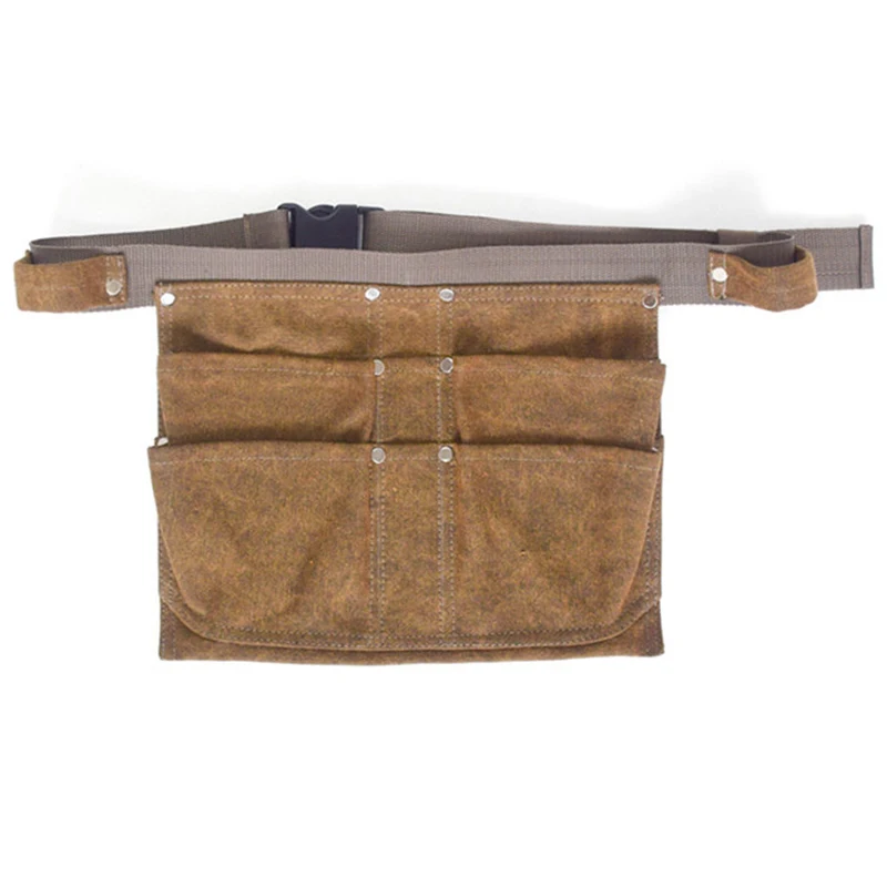 

Heavy Duty Waterproof Waxed Canvas Work Apron with Tool Pockets Multi Functional Garden Tools Apron Duty Work Aprons