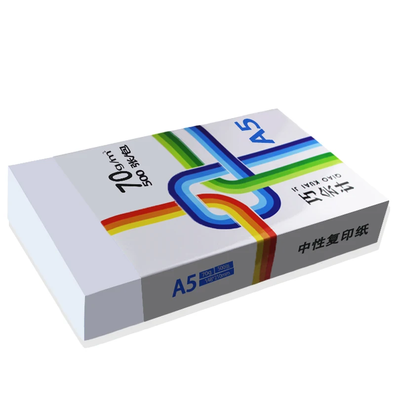 A5 paper 500 pages preferred all wood pulp base paper 70g office white copy printing fax office printer copy