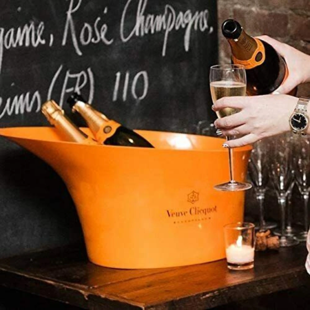 

XL Orange Bucket Acrylic Champagner Eimer neu Champagne Buckets