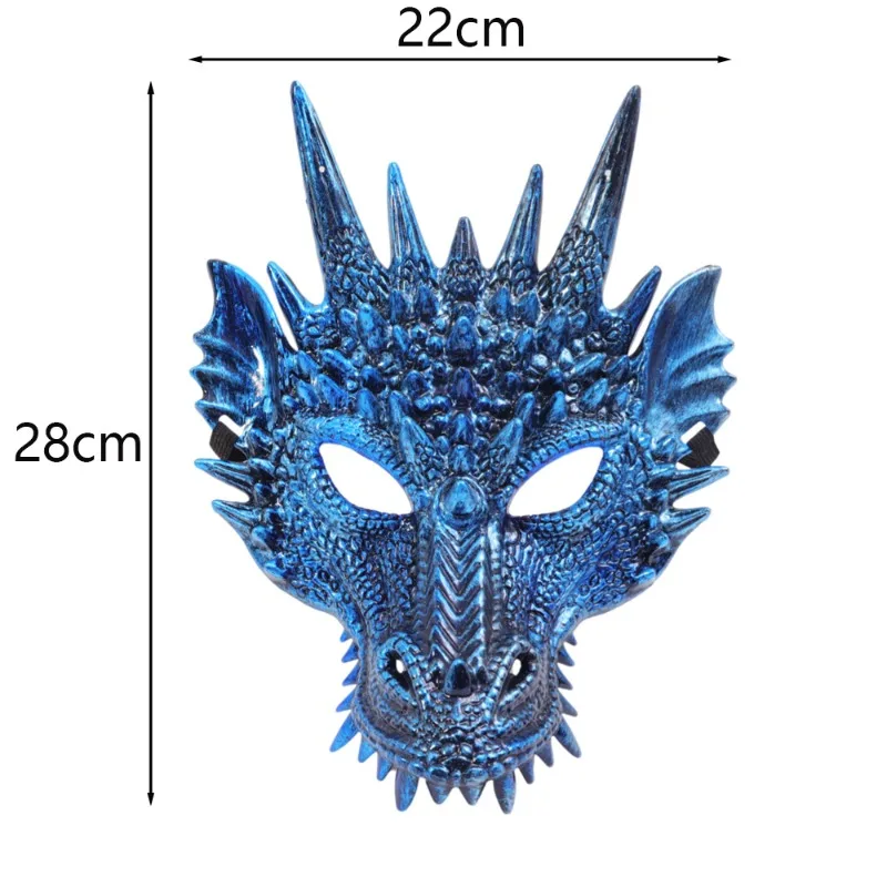 Halloween Mask Party Masks Halloween Party Masks Dragon Masks Props Kids Adult Decoration Plastic Home Festival Party Costume Decorations