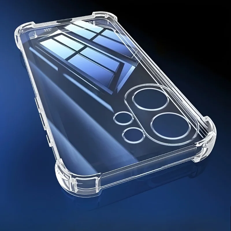 Clear Soft Silicone Transparent Phone Case, Back Cover