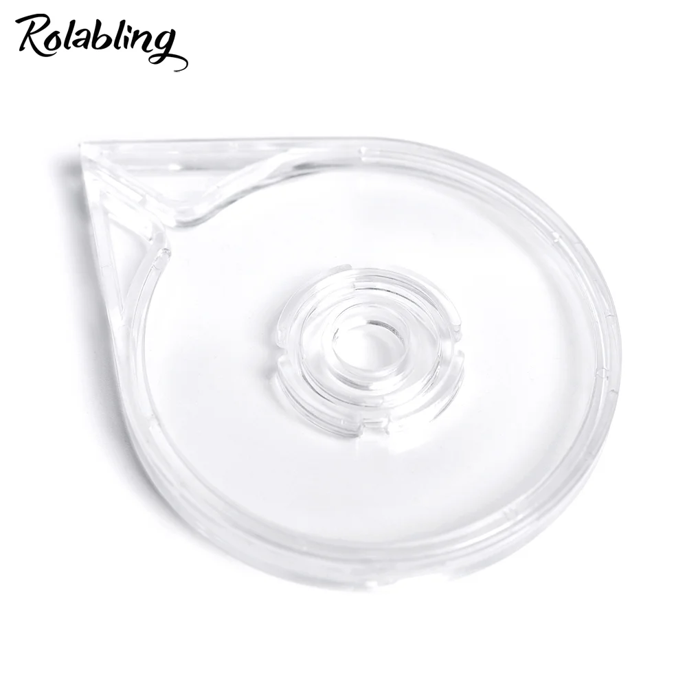 1pc Clear Nail Art Striping Tape Line Case Foil Line Sticker Roller Box Holder Dispenser Easy Use Manicure Nail Art Tools 3
