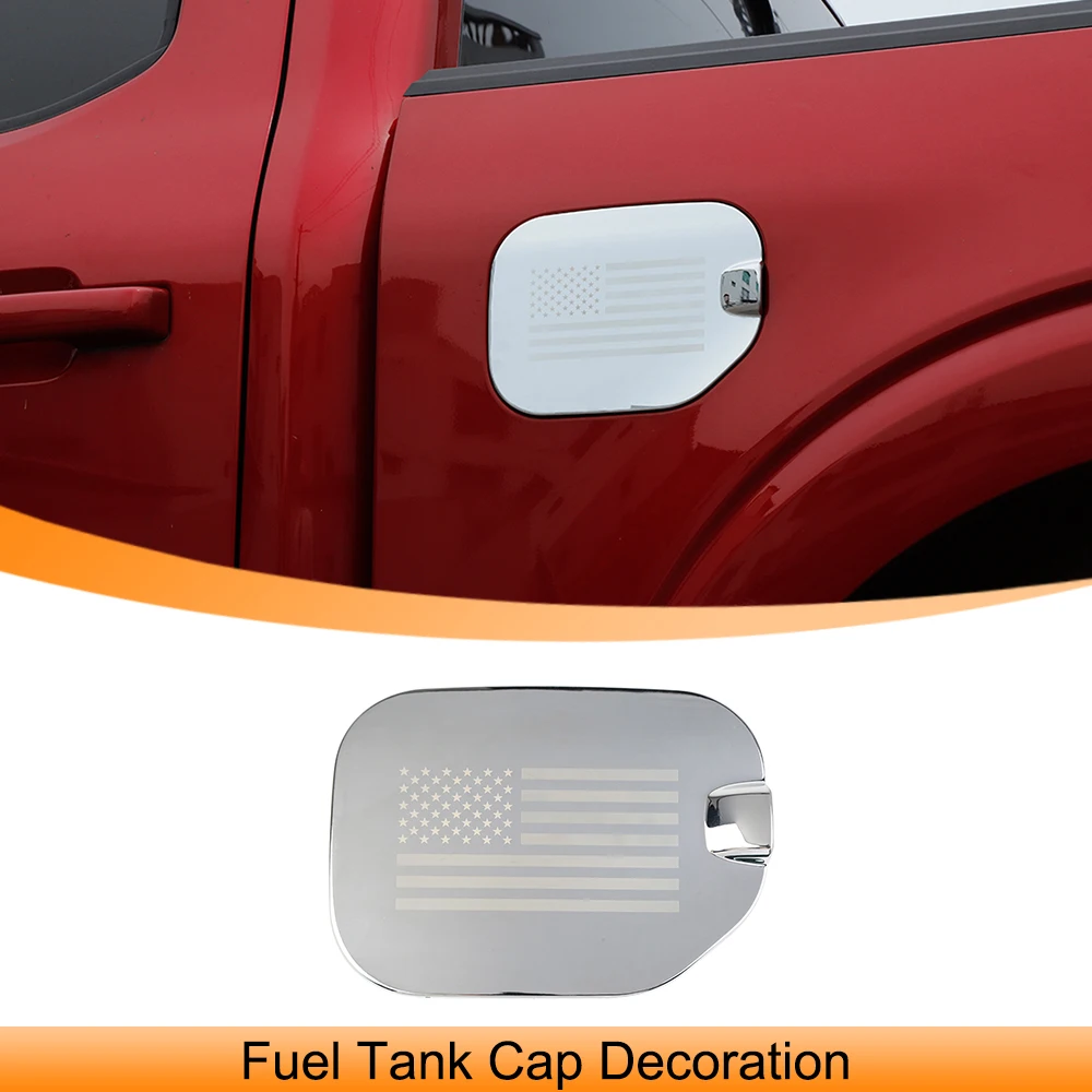 

Fuel Tank Cap Cover Decoration for Ford F150 2021 2022 2023 2024 Gas Door Cap Oil Filler Trim Stickers Car Exterior Accessories