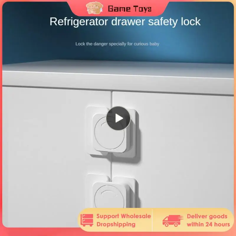 

Baby Safety Lock Home Refrigerator Door Lock Home Security Protection Anti Open Fridge Locks Freezer Cabinet Buckle