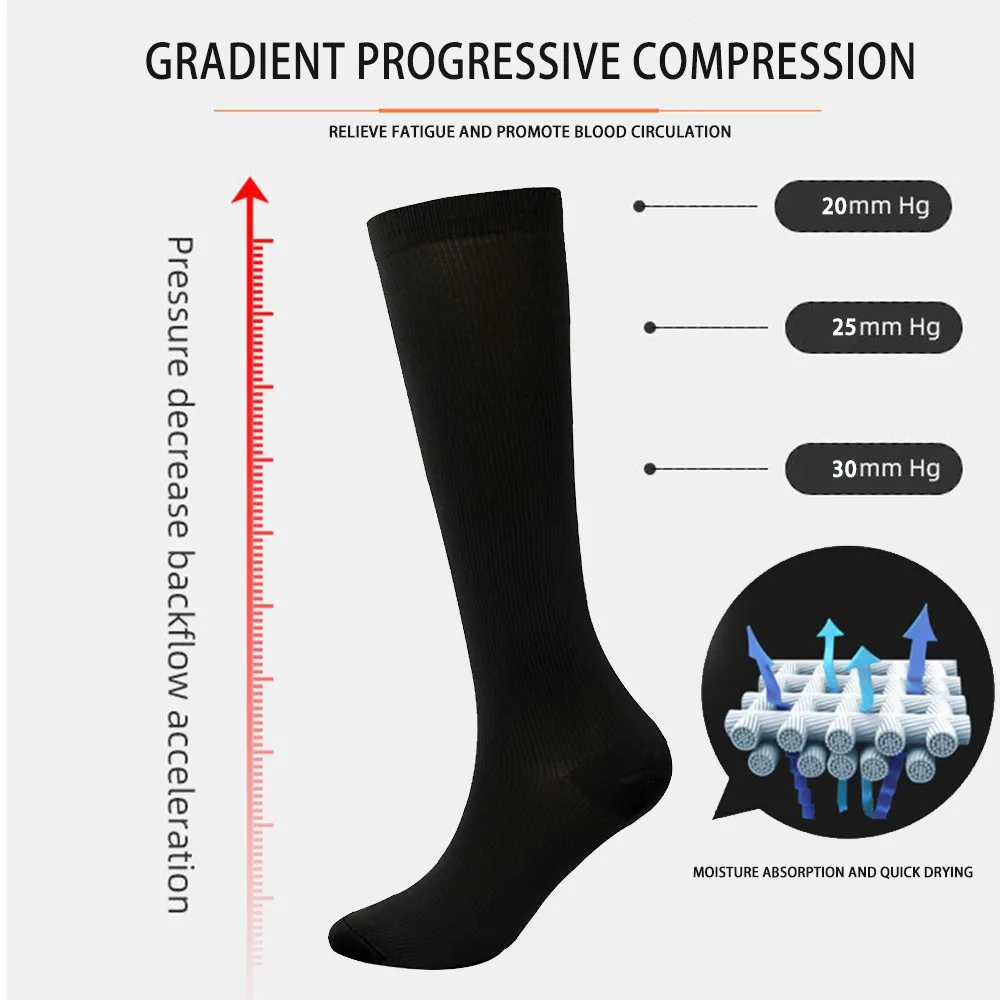 Compression Running Socks for Men Women Football Anti Fatigue Pain Relief Calf Support Sports Socks Varicose Veins Circulation sports socks football socks compression socks fitness sports socks sport socks