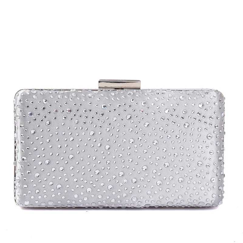 Bolsos de mano plateados y dorados para mujer, cartera de mano de lujo para de boda, color negro, 2022 - AliExpress